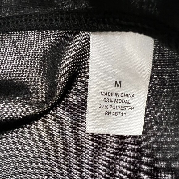 Black Tunic Top Size Medium Women's Middle seam New Ophelia Roe - Picture 10 of 12